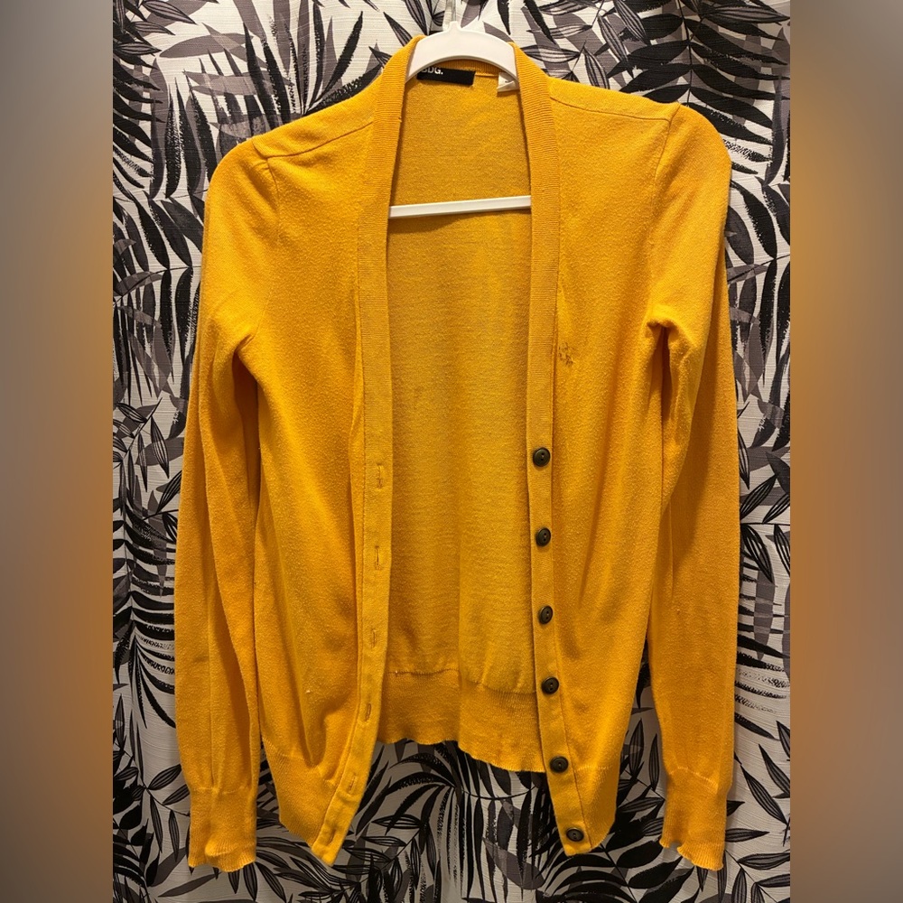 bdg yellow cardigan